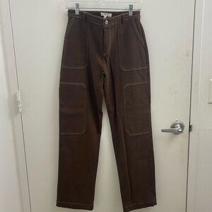 Brown Cargo Jeans